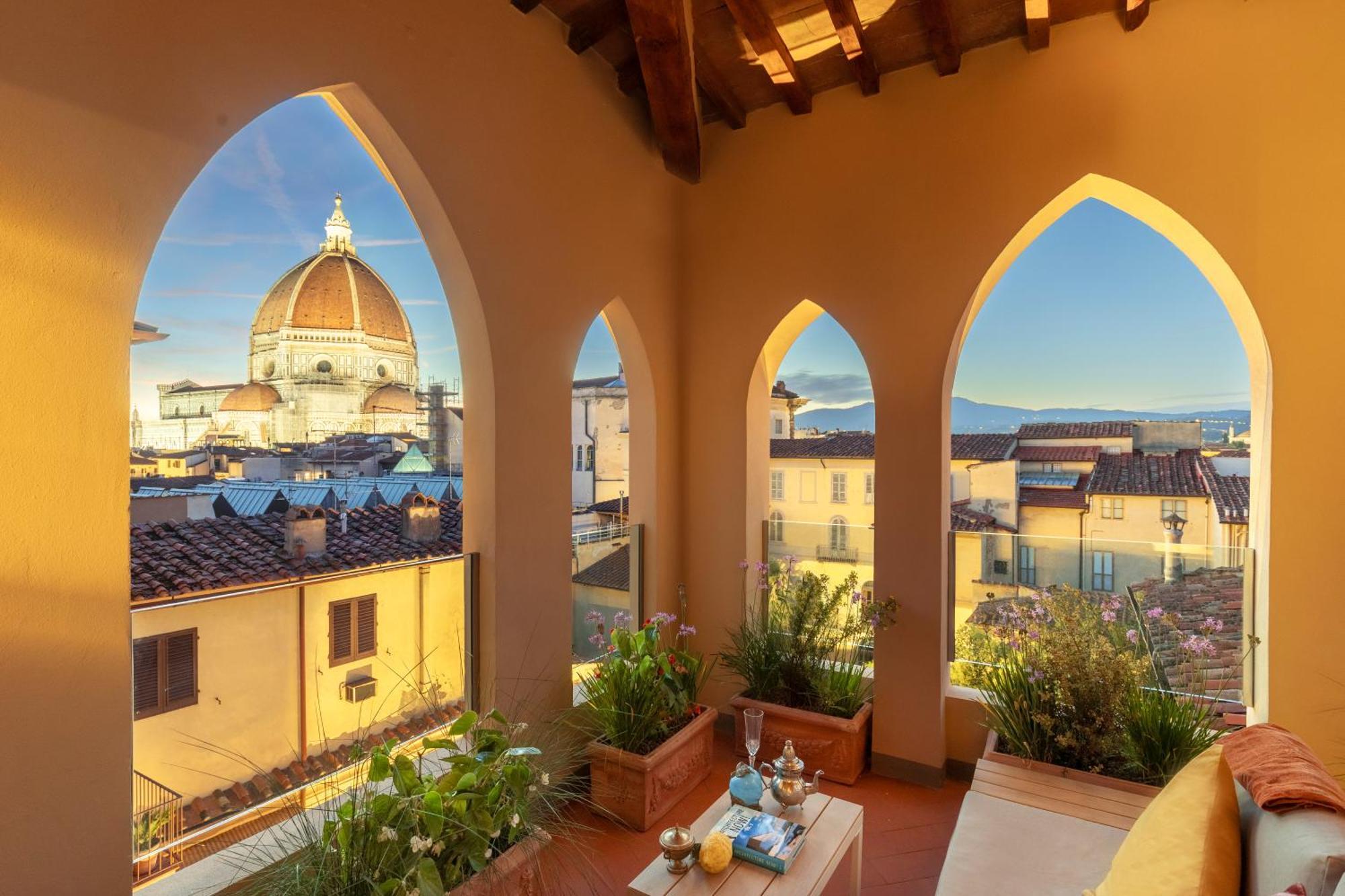 Residenza D'Epoca Visacci Valori Rooftop Acomodação com café da manhã Florença Exterior foto